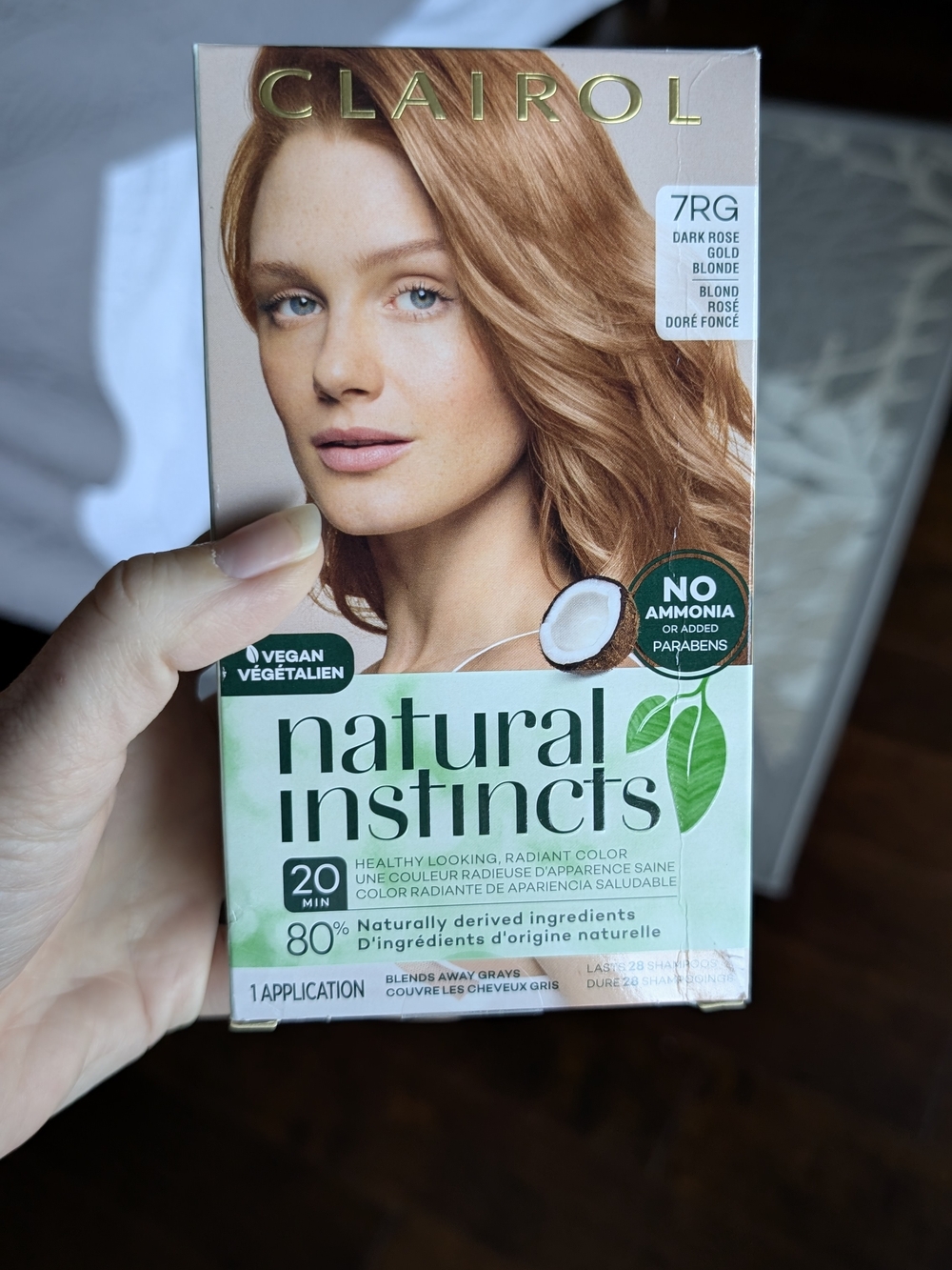 Natural Instincts 7RG Dark Rose Gold Blonde Hair Color Discontinued Color